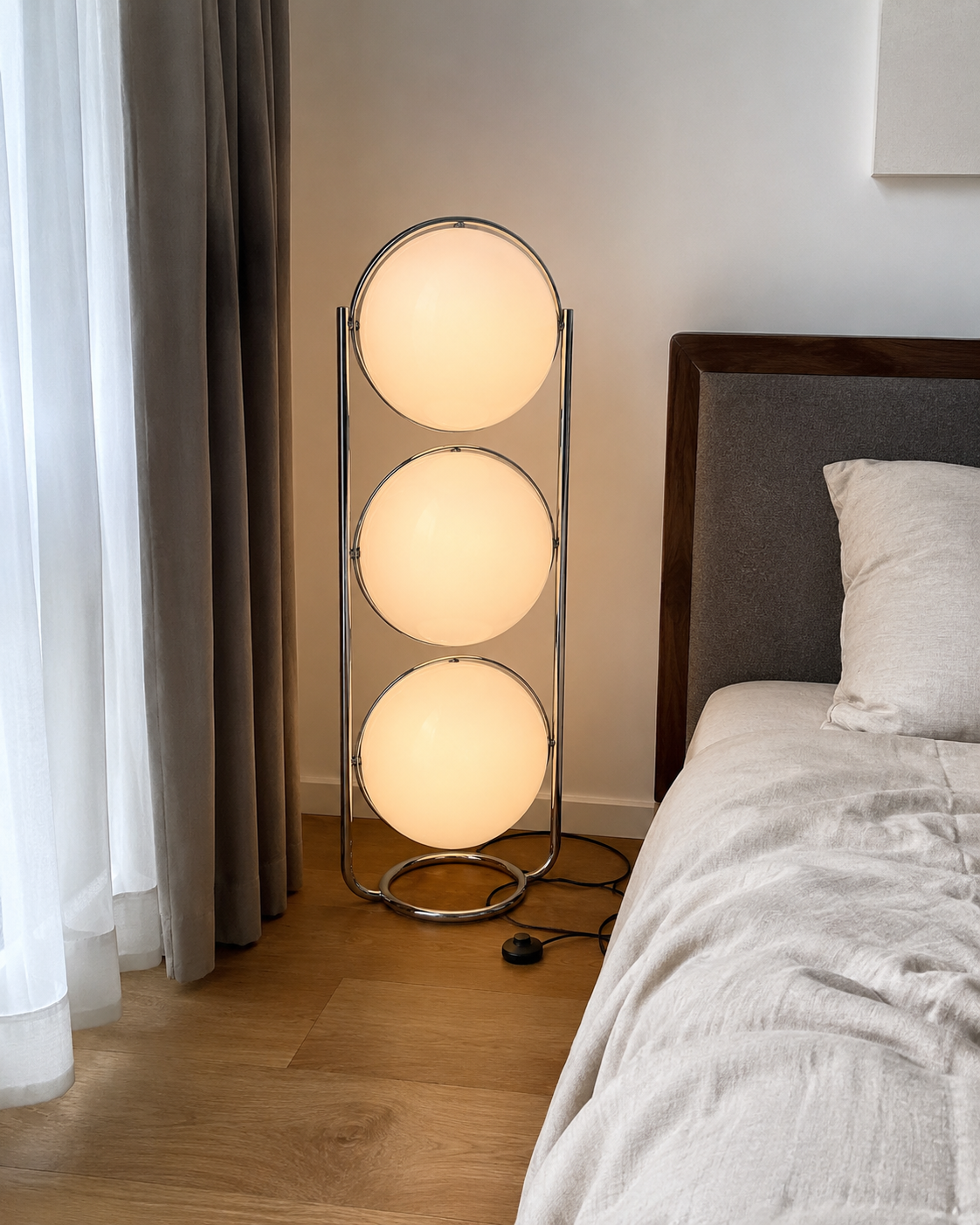 Rune | Bauhaus Acrylic Globe Floor Lamp