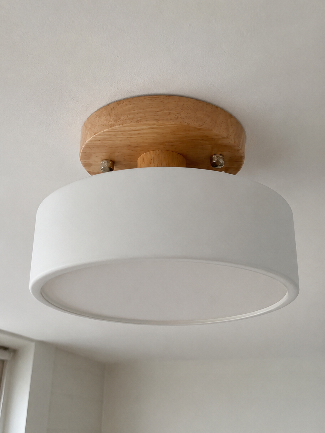 Anders | Nordic Round Wood Flush Mount Ceiling Light