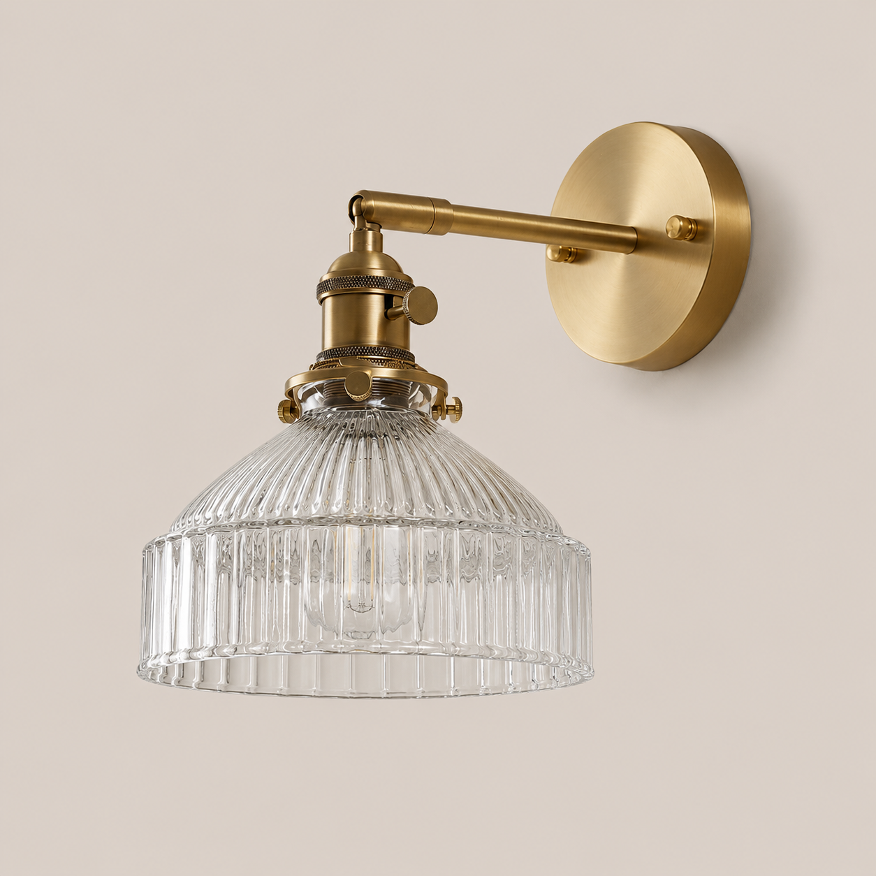 Celine | Ribbed Glass Wall Sconce