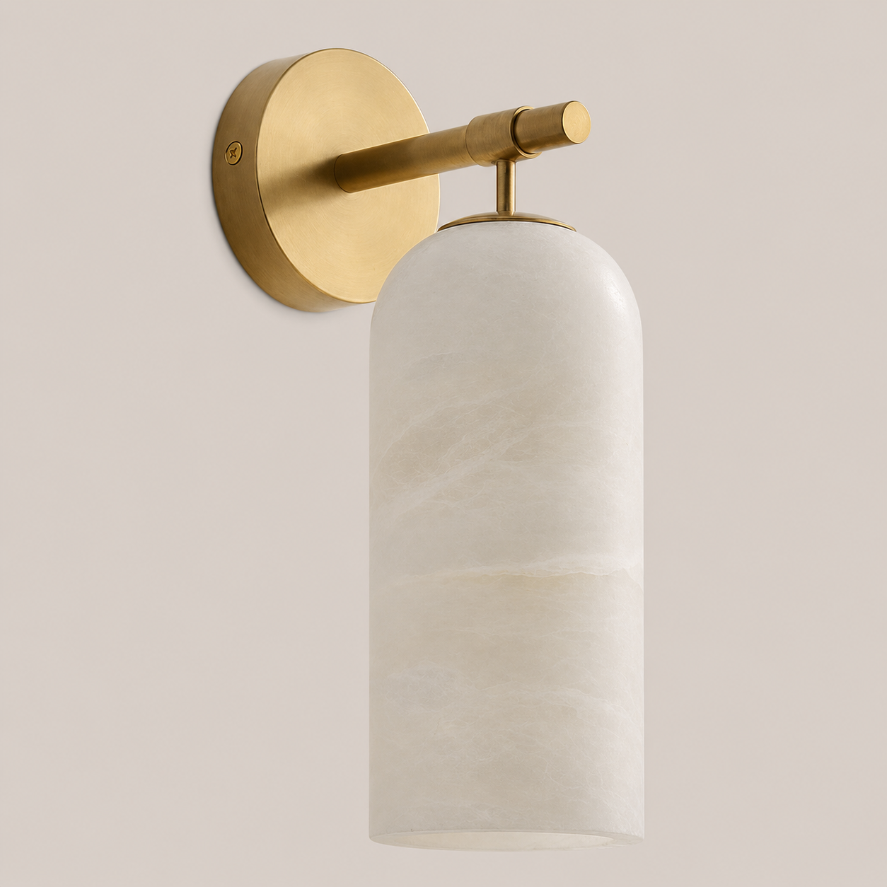 Volta | Alabaster & Brass Wall Sconce