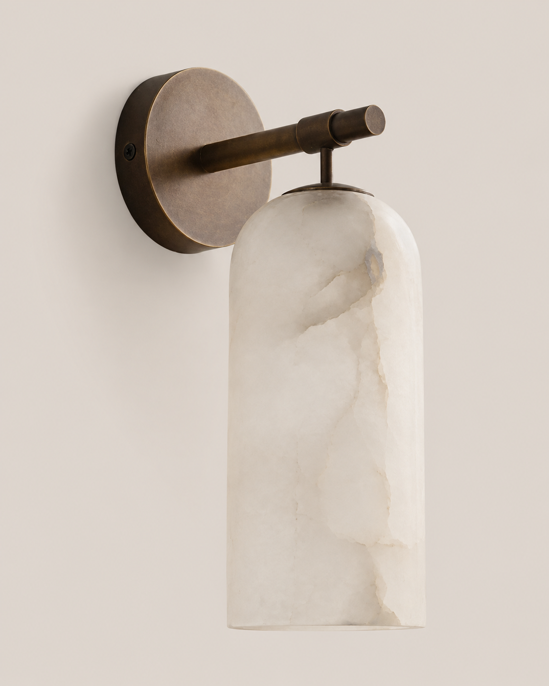Volta | Alabaster & Brass Wall Sconce