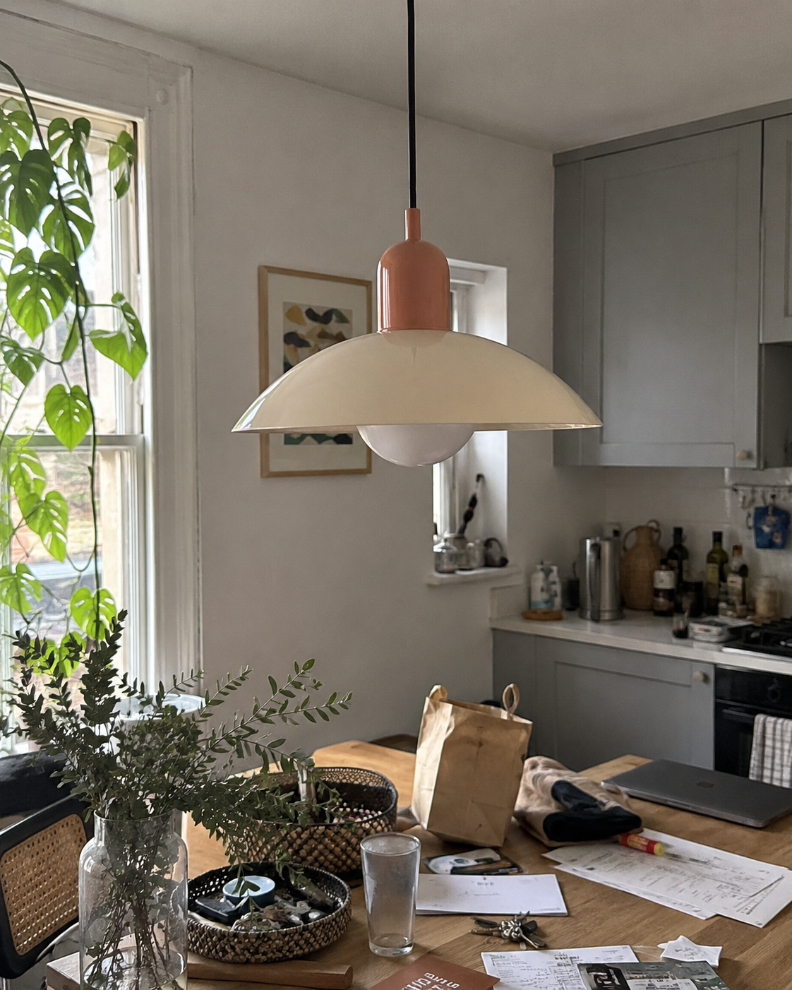Arlo | Retro Two-Tone Dome Pendant Light