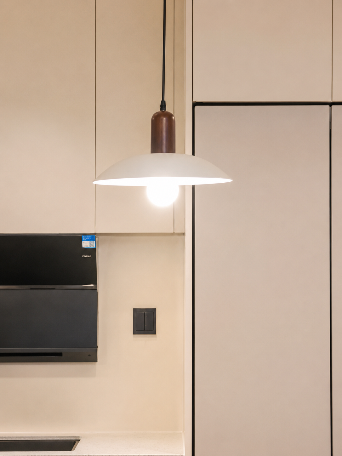 Arlo | Retro Two-Tone Dome Pendant Light