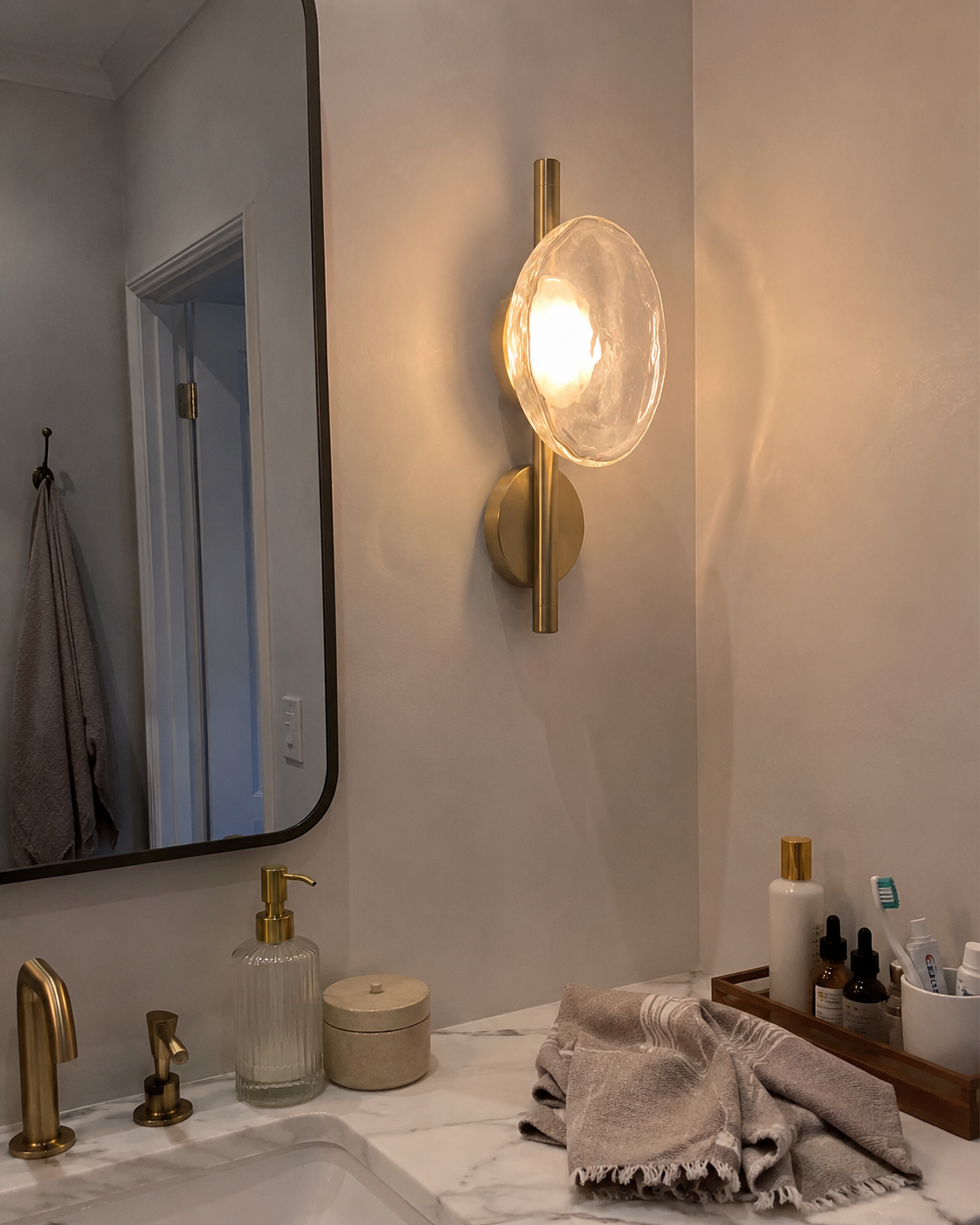 Orbis | Long-Arm Glass Globe Wall Sconce
