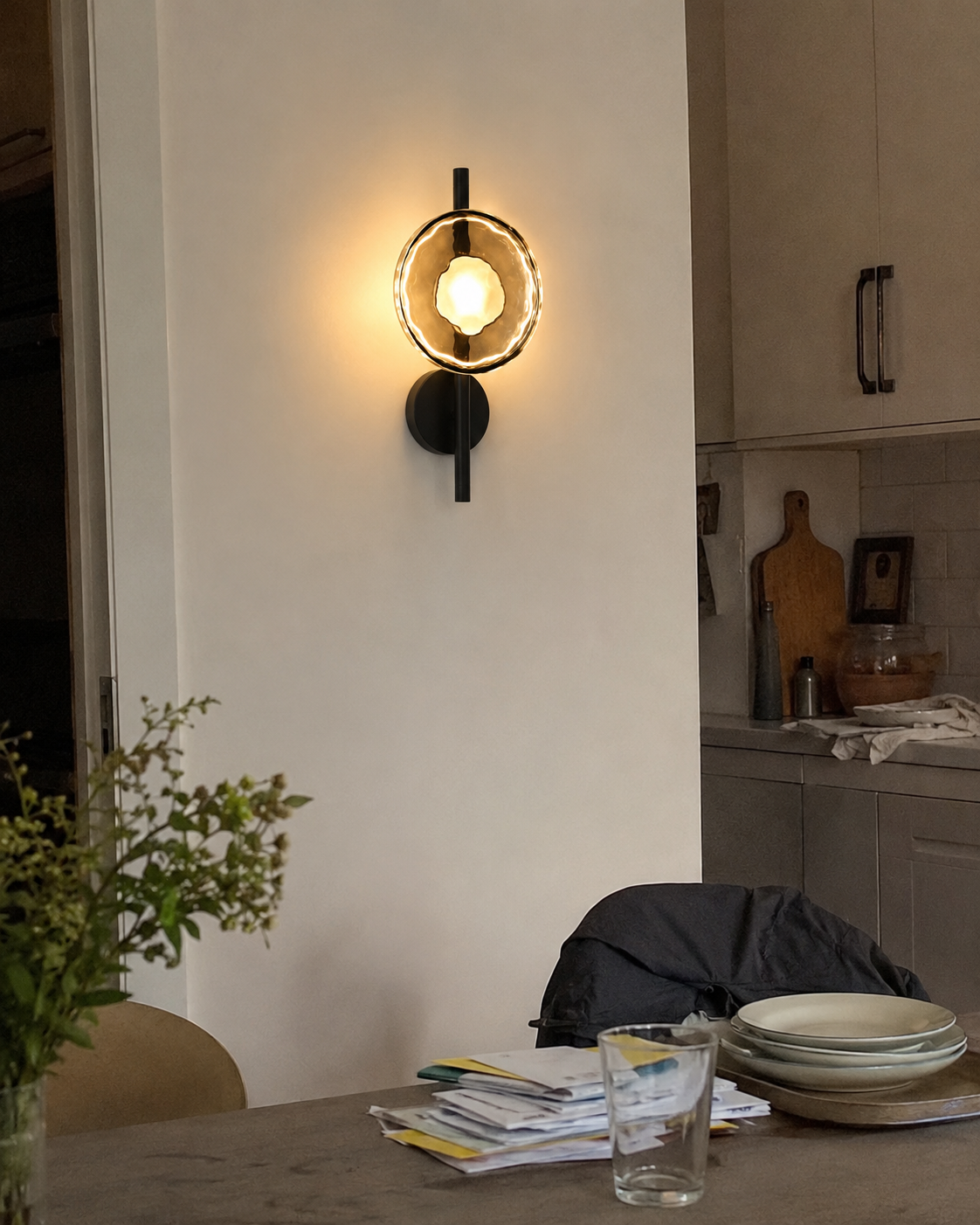 Orbis | Long-Arm Glass Globe Wall Sconce