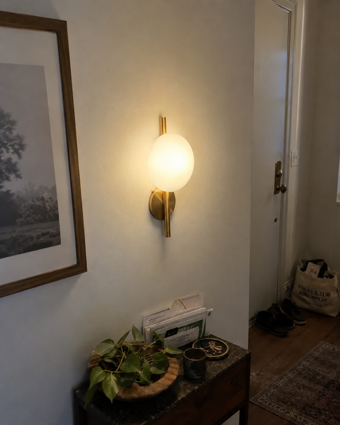 Orbis | Long-Arm Glass Globe Wall Sconce