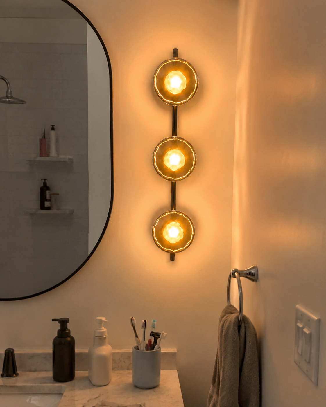 Orbis | Triple Glass Globe Wall Sconce