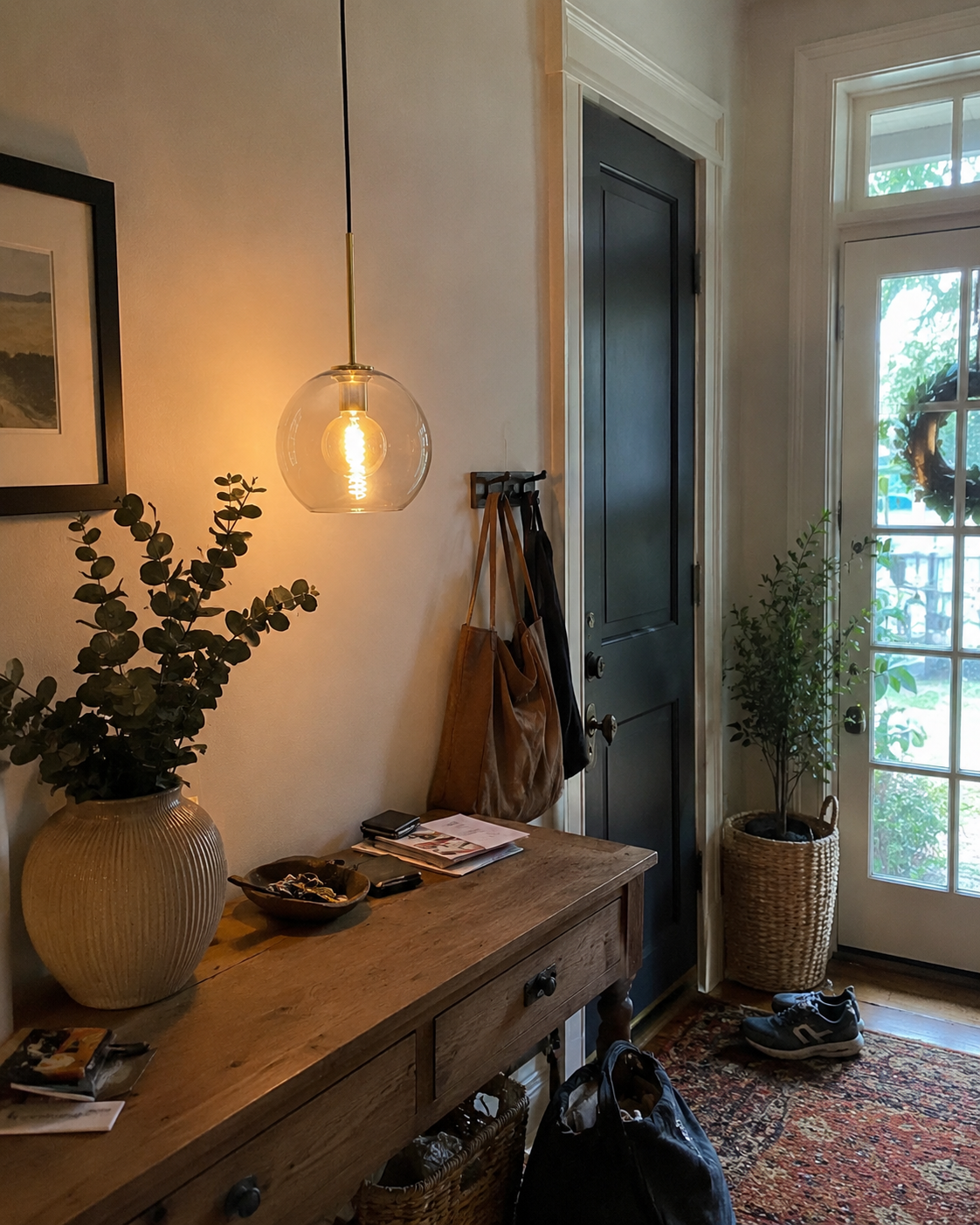 Ora | Cognac Glass Globe Pendant Light