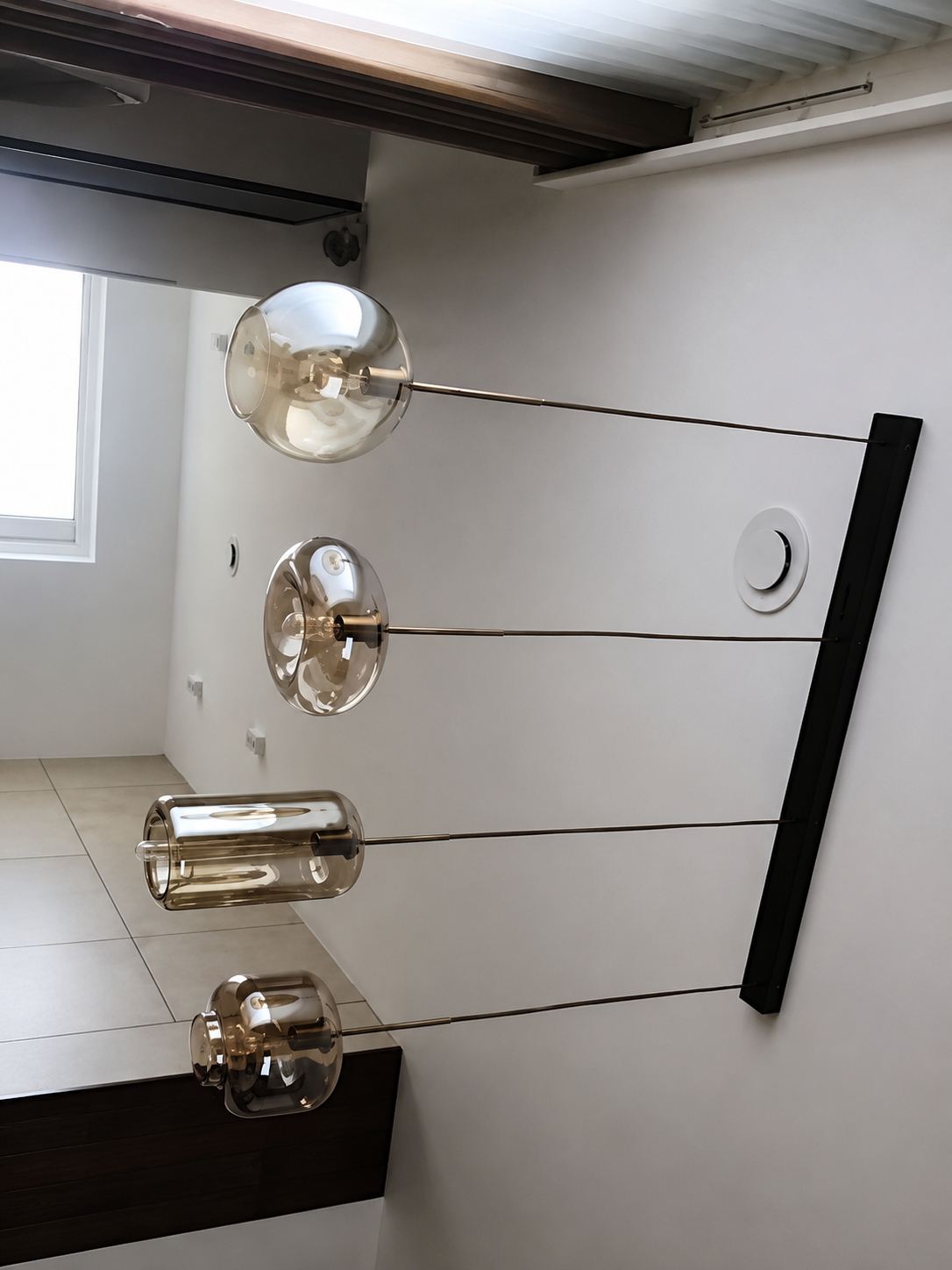 Ora | Cognac Glass Globe Pendant Light