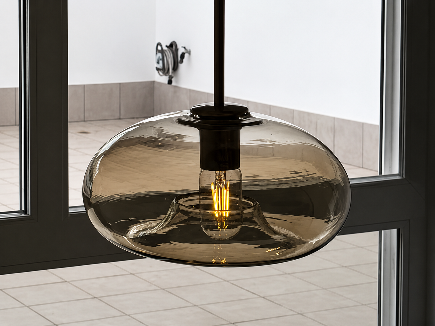 Amora | Cognac Glass Drop Pendant Light