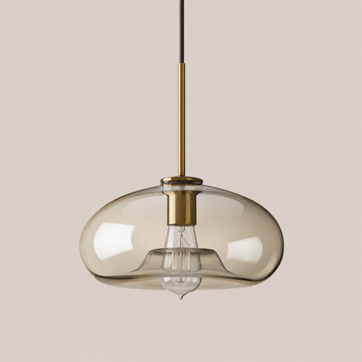Amora | Cognac Glass Drop Pendant Light