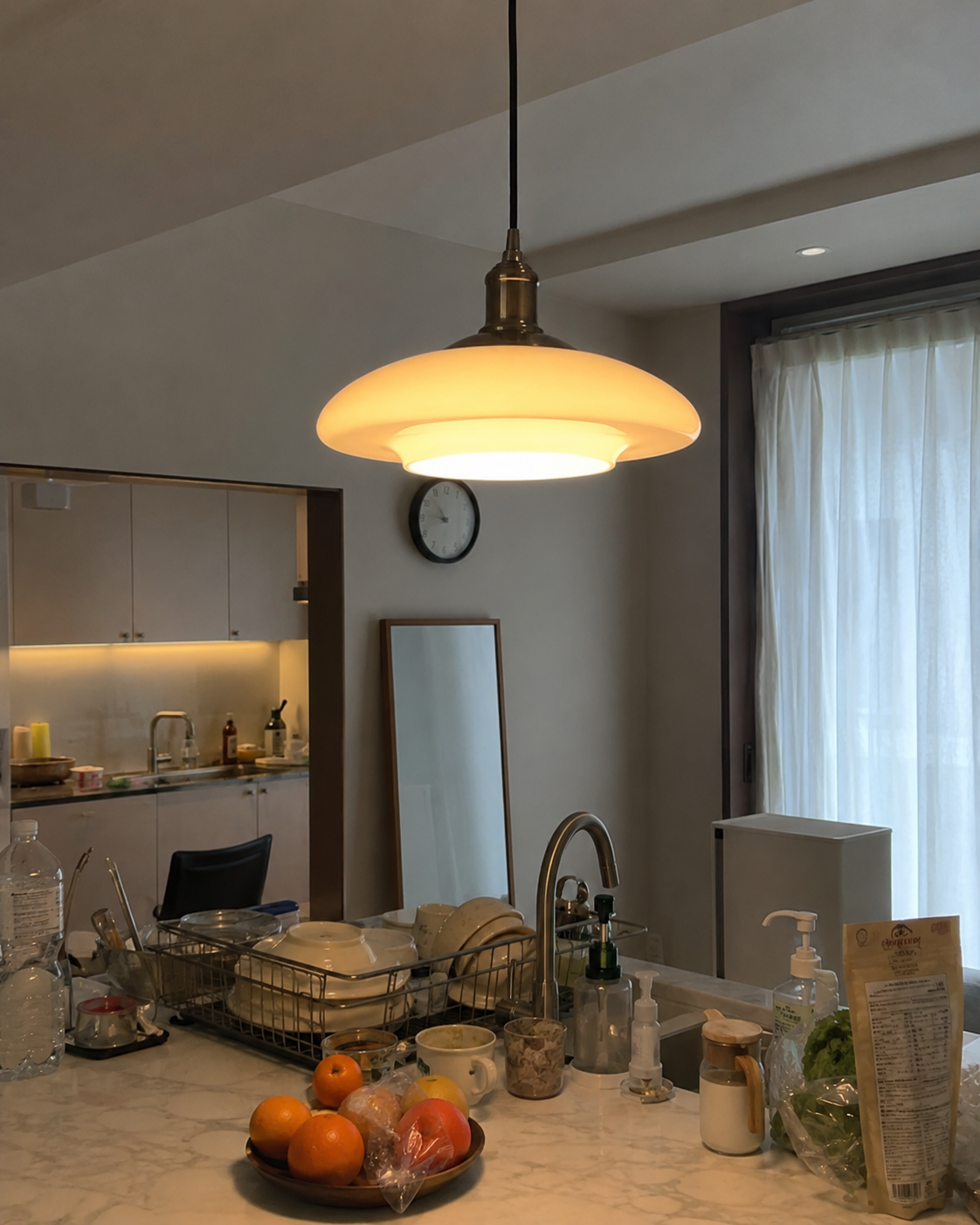 Opal | Milky Glass Globe Chandelier
