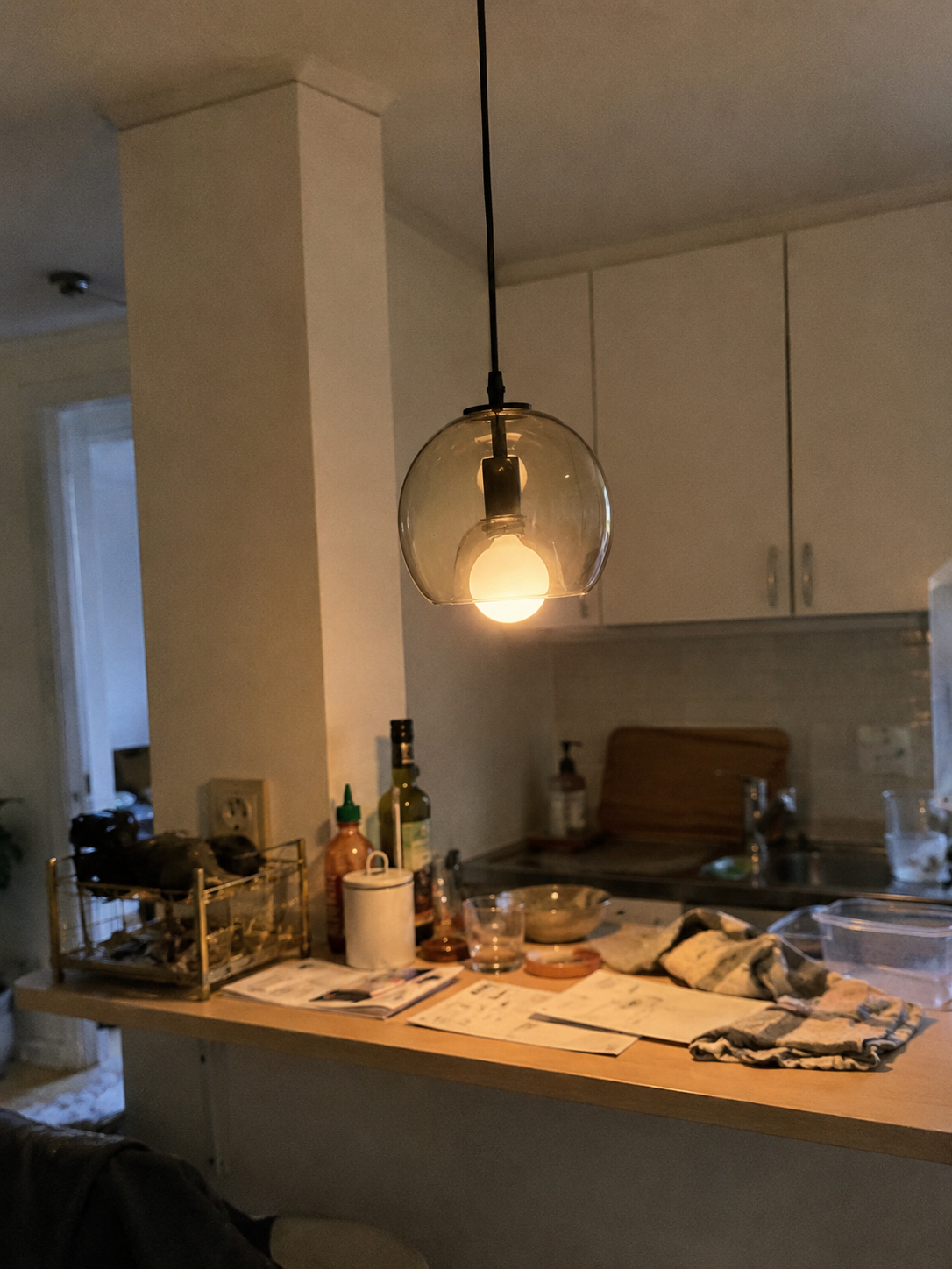 Mist | Glass Globe Pendant Light