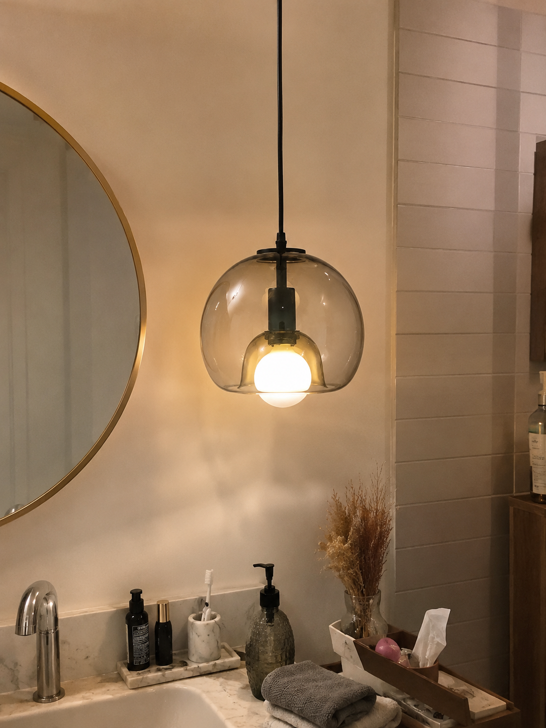 Mist | Glass Globe Pendant Light