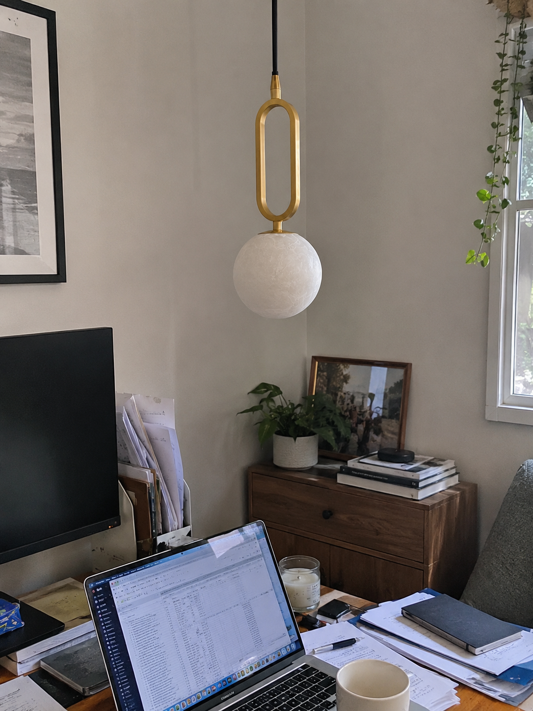 Circa | Marble Disc Wall Sconce