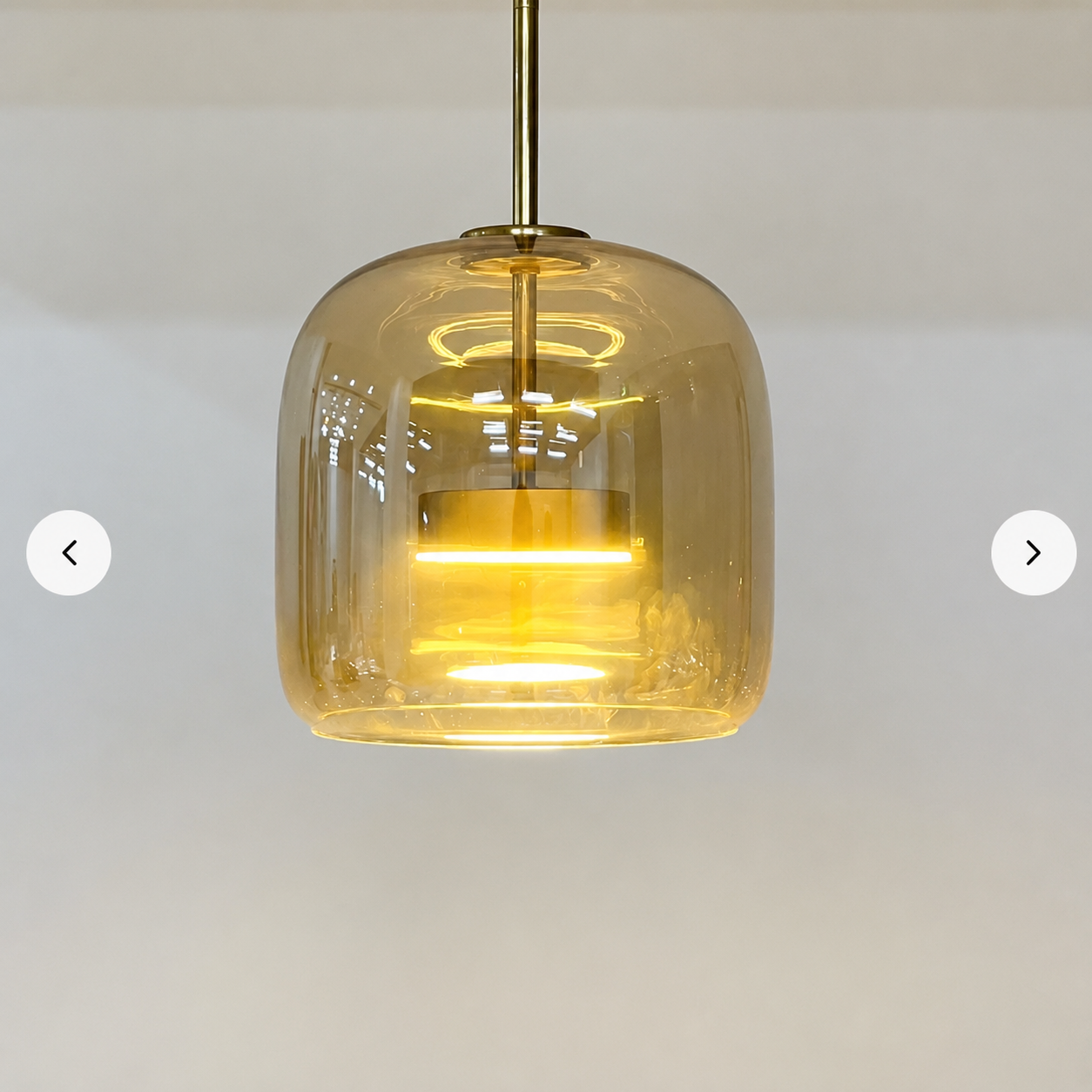 Wisteria | Amber & Smoke Glass Pendant
