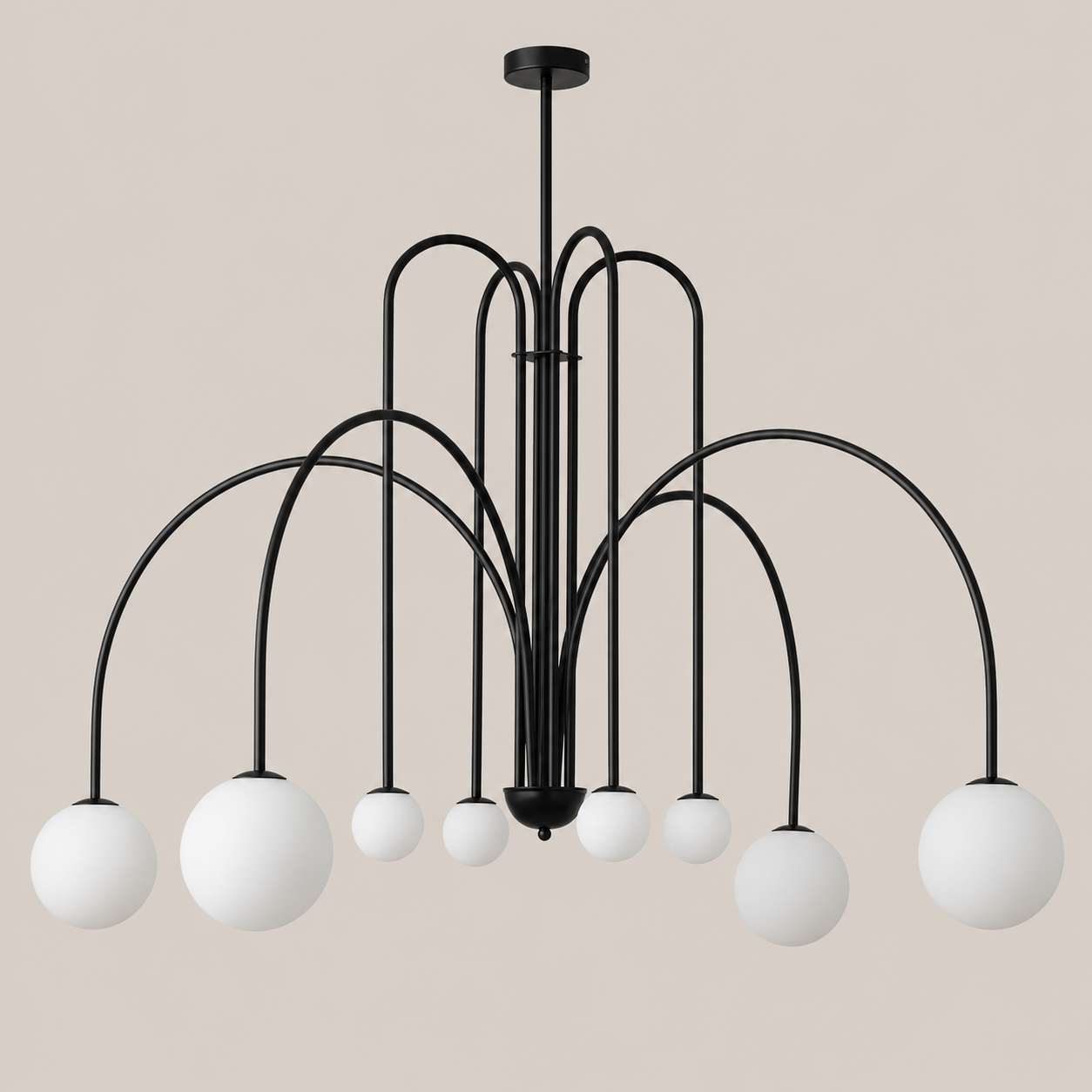 Comet | Glass Globe Cluster Chandelier