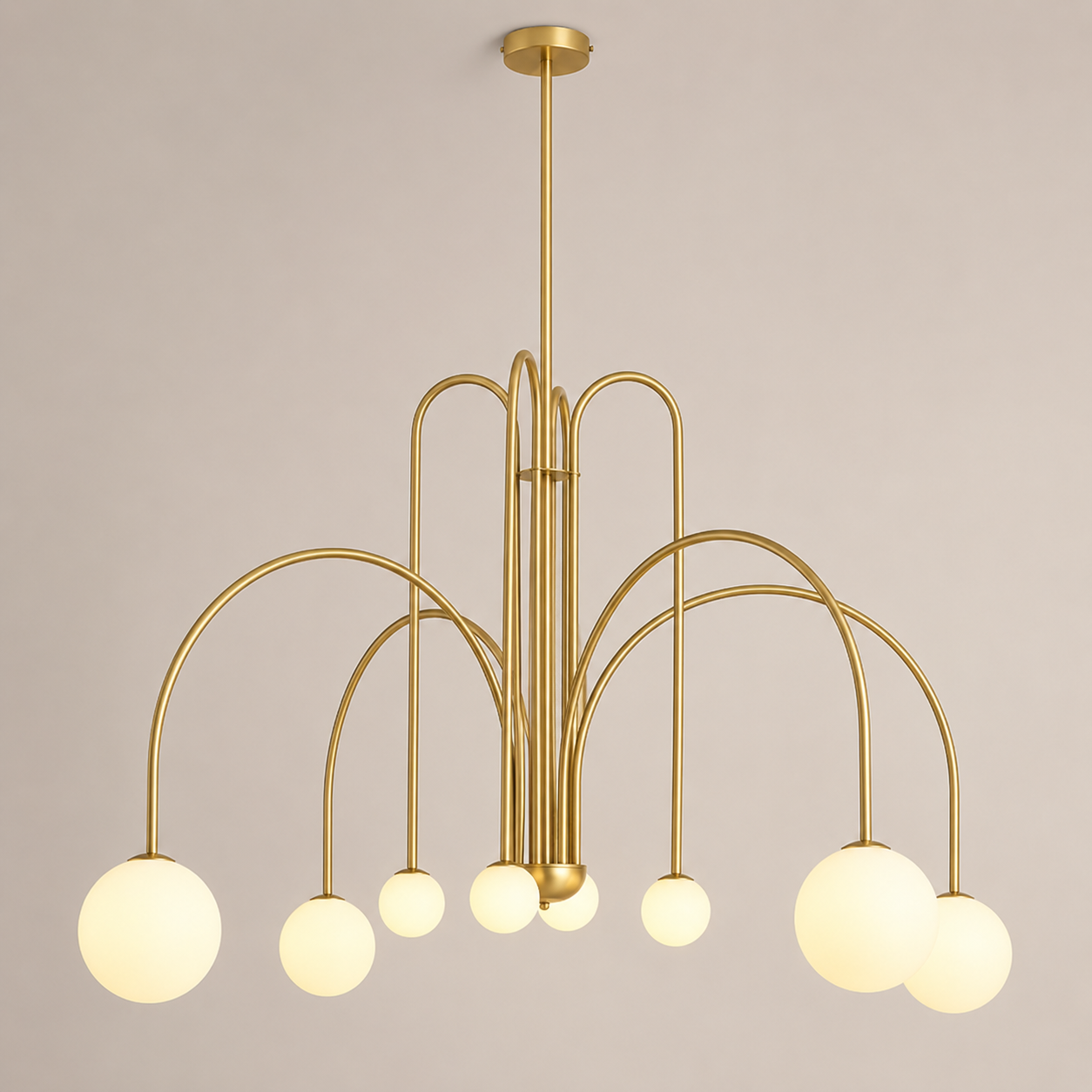 Comet | Glass Globe Cluster Chandelier