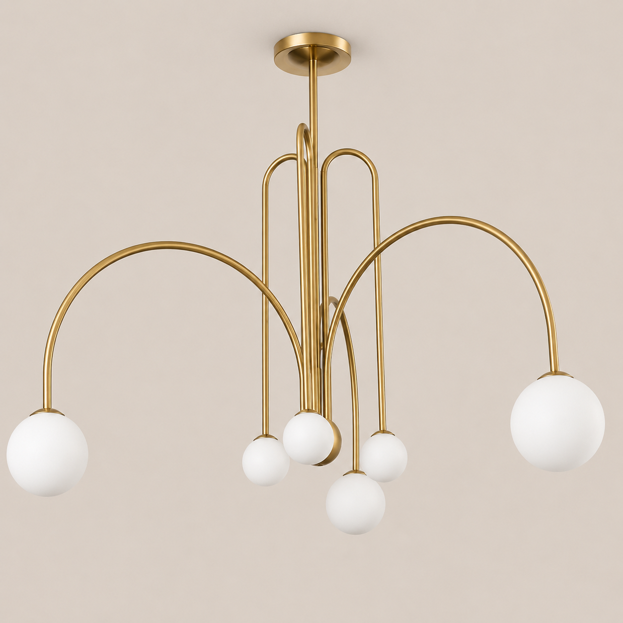Comet | Glass Globe Cluster Chandelier
