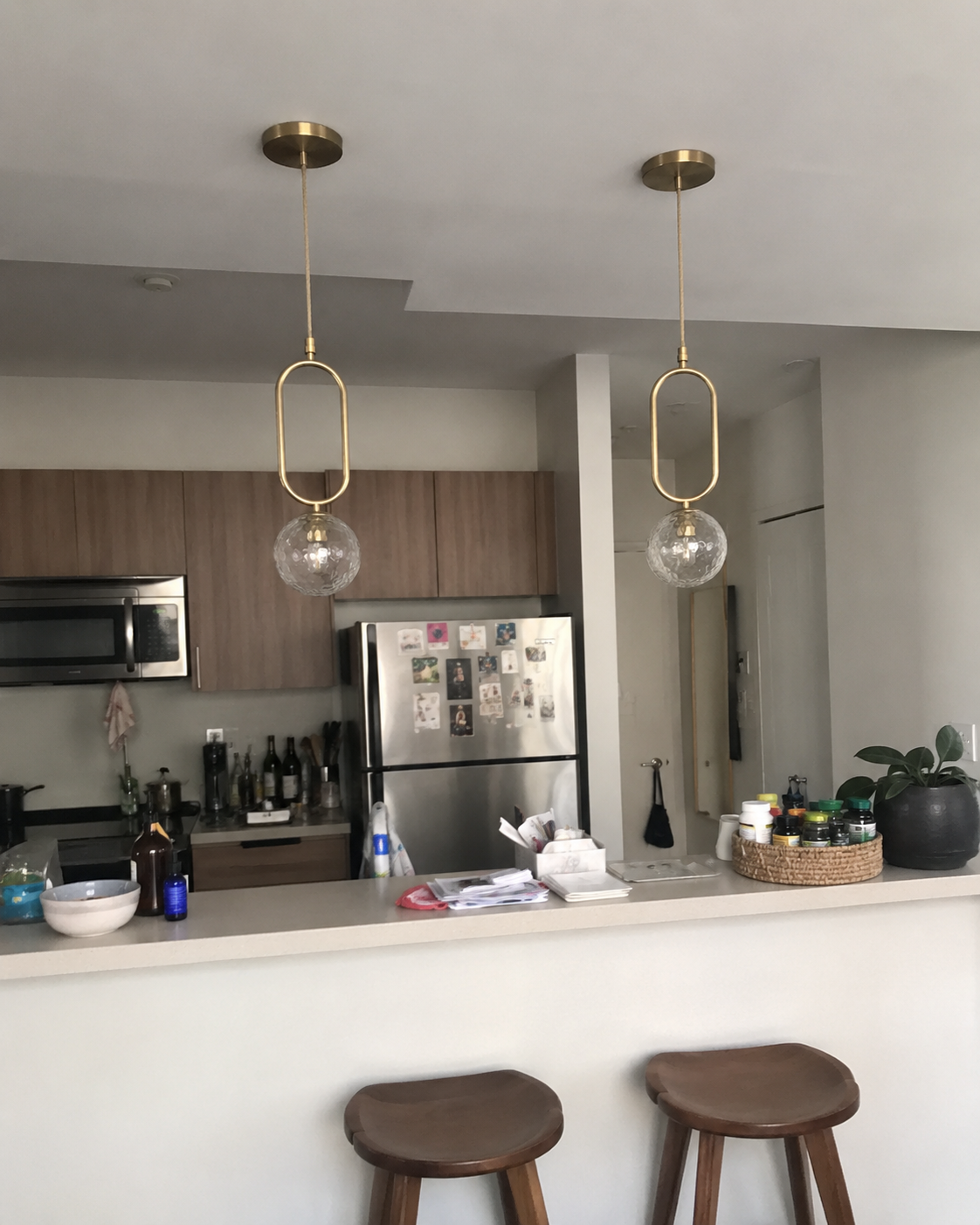 Ori | Copper Glass Globe Pendant