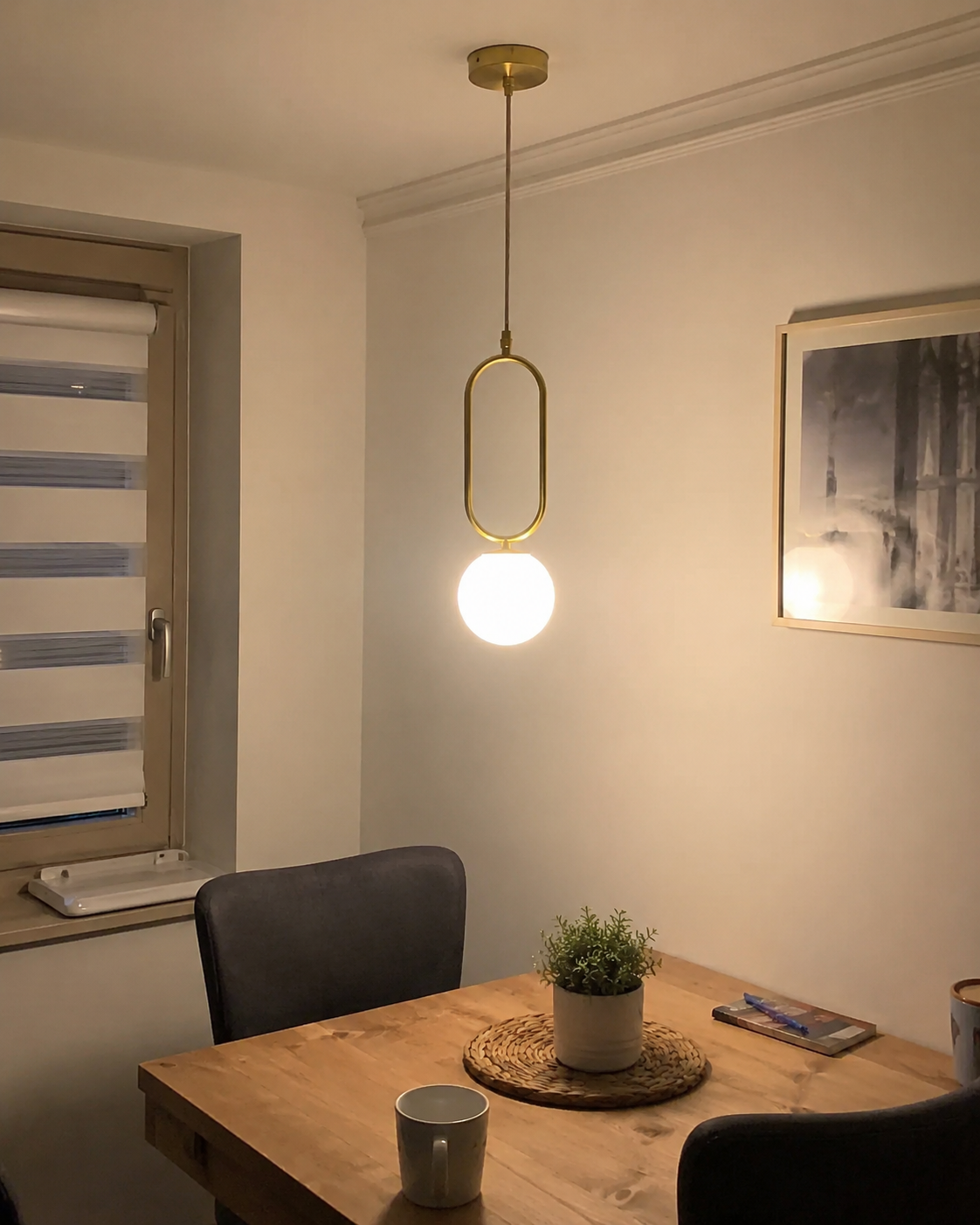 Ori | Copper Glass Globe Pendant