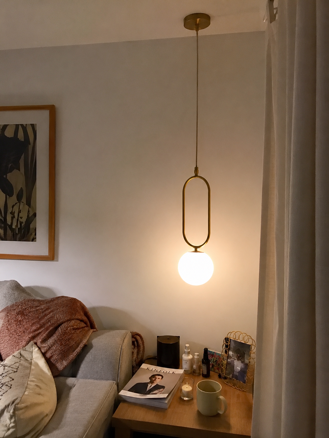 Ori | Copper Glass Globe Pendant