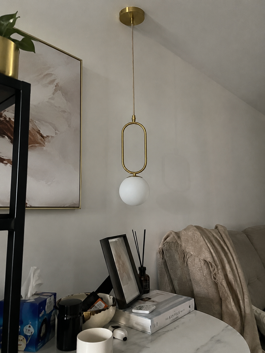 Ori | Copper Glass Globe Pendant