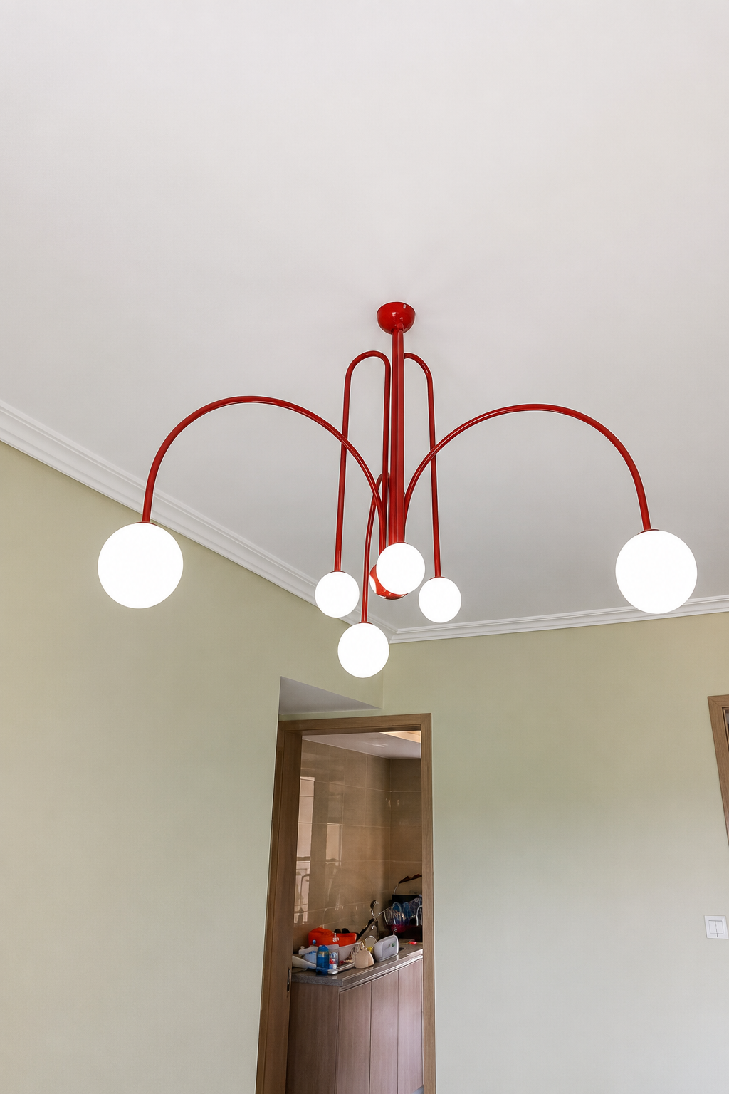 Comet | Glass Globe Cluster Chandelier