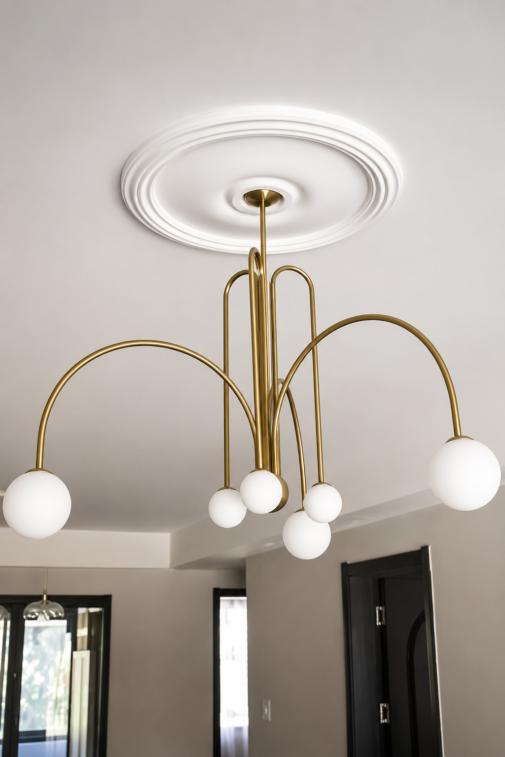 Comet | Glass Globe Cluster Chandelier