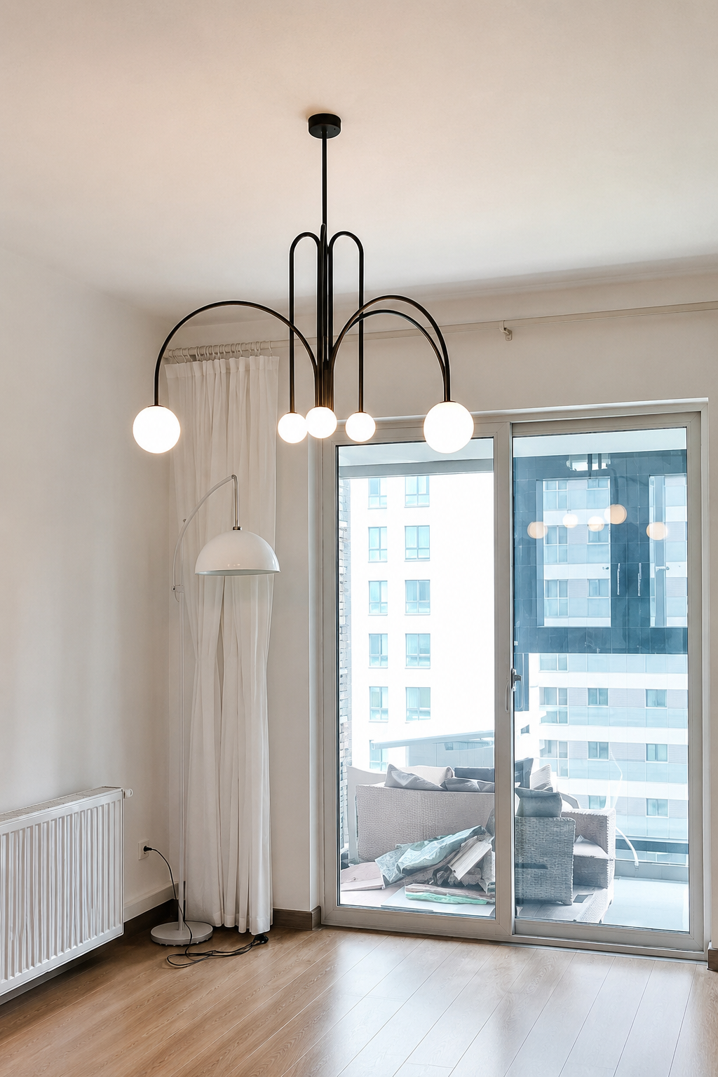 Comet | Glass Globe Cluster Chandelier