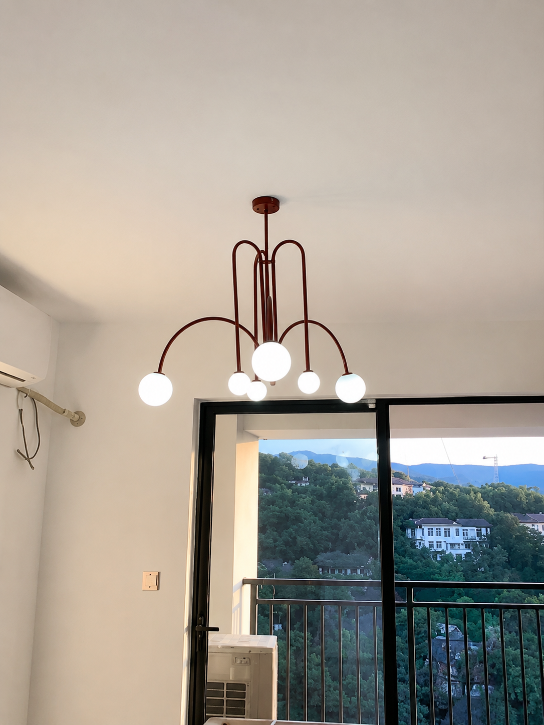 Comet | Glass Globe Cluster Chandelier