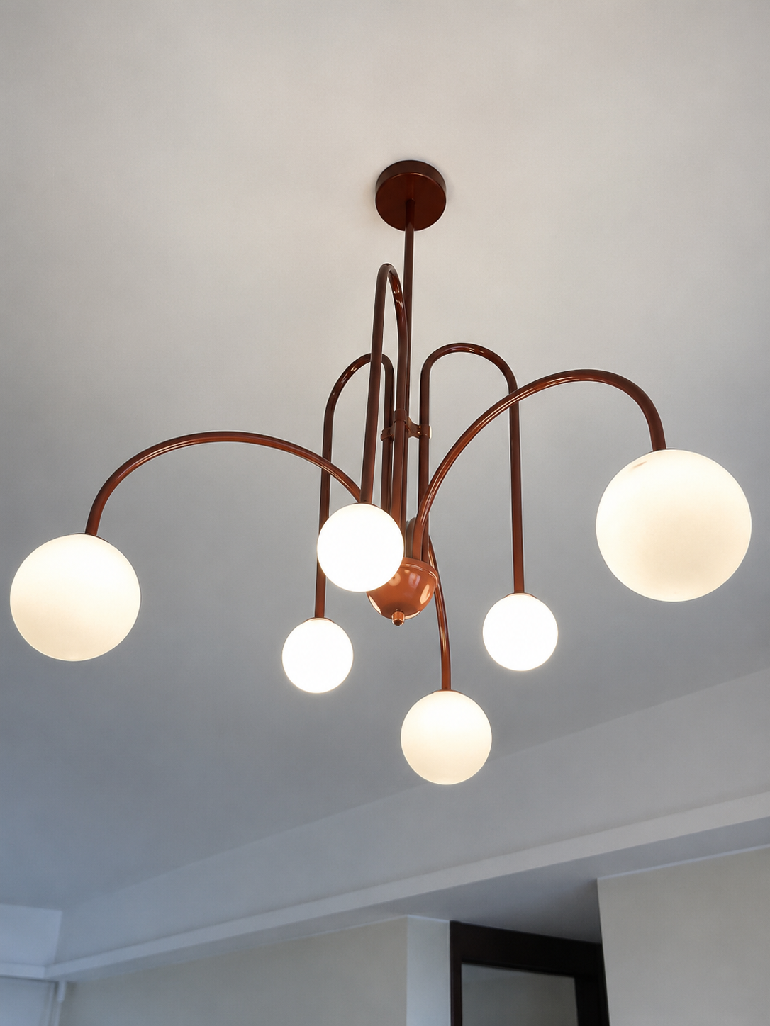 Comet | Glass Globe Cluster Chandelier