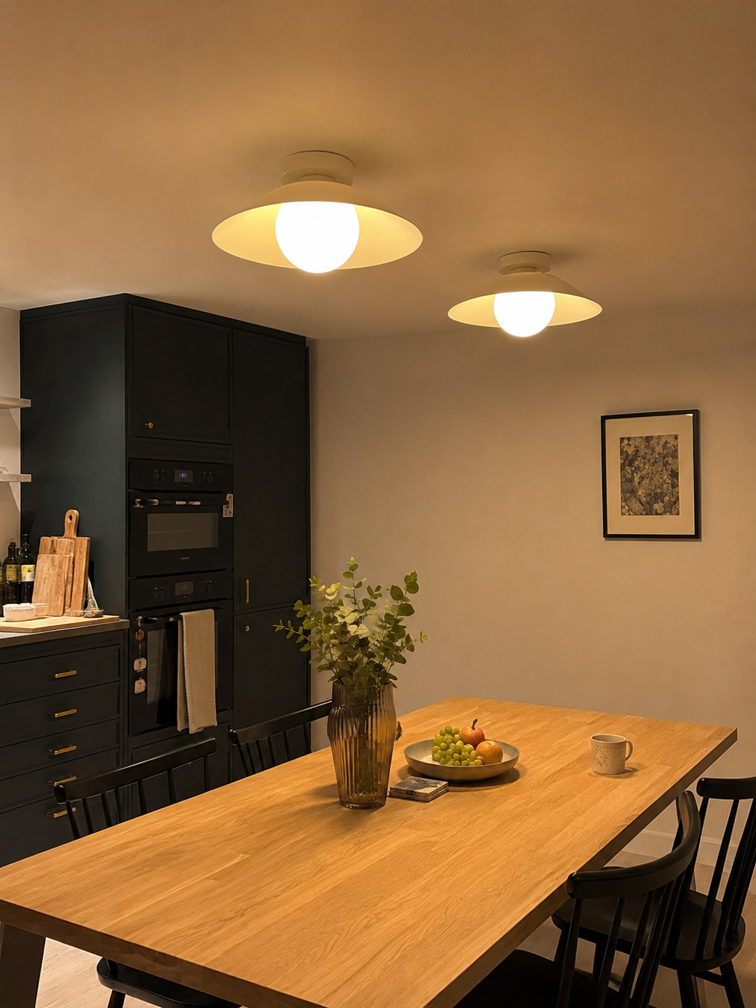 Milo | Mid-Century Flush Mount Ceiling Light