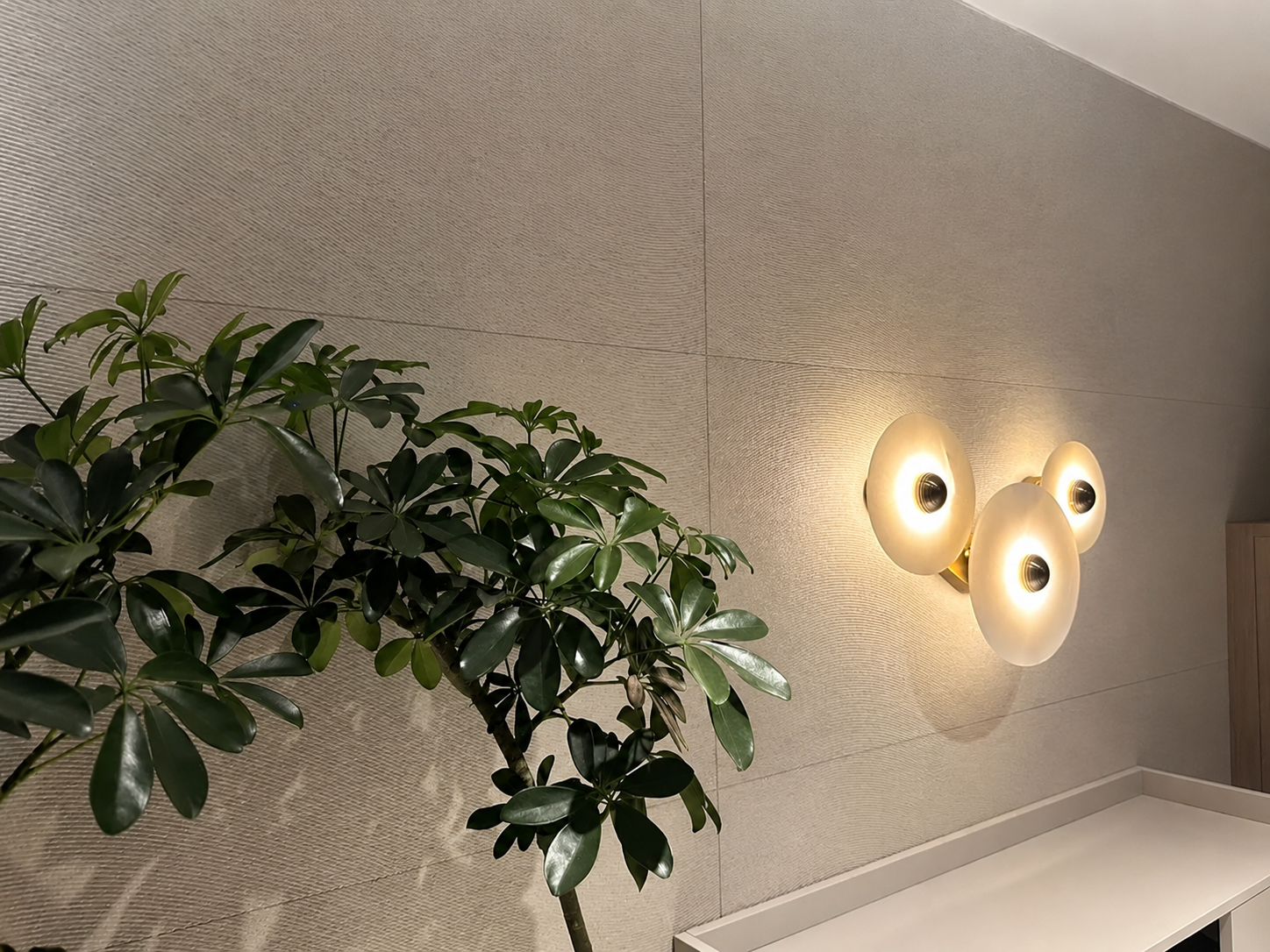 Selene | Round Marble Wall Sconce
