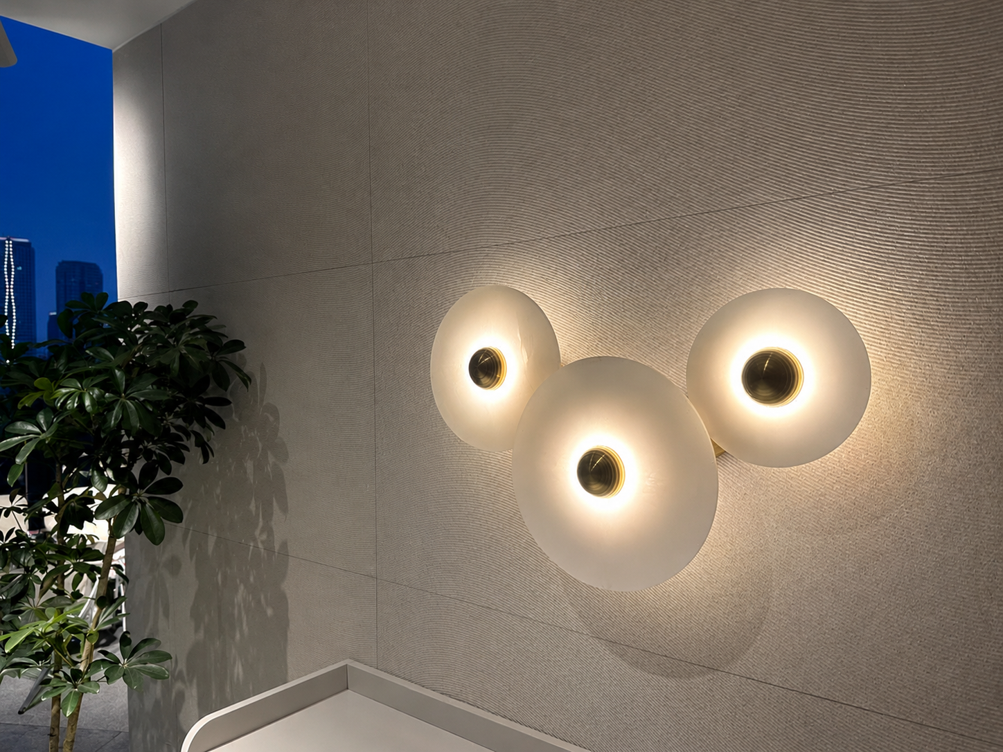 Selene | Round Marble Wall Sconce