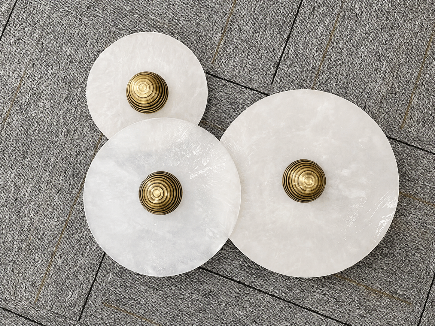 Selene | Round Marble Wall Sconce