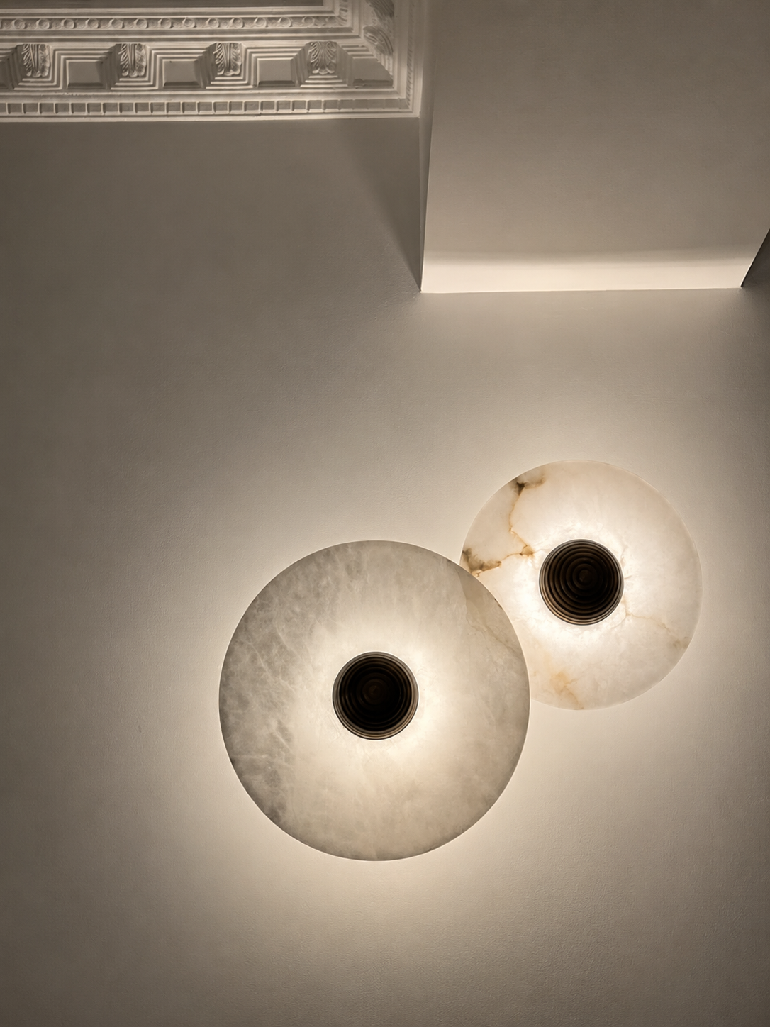 Selene | Round Marble Wall Sconce