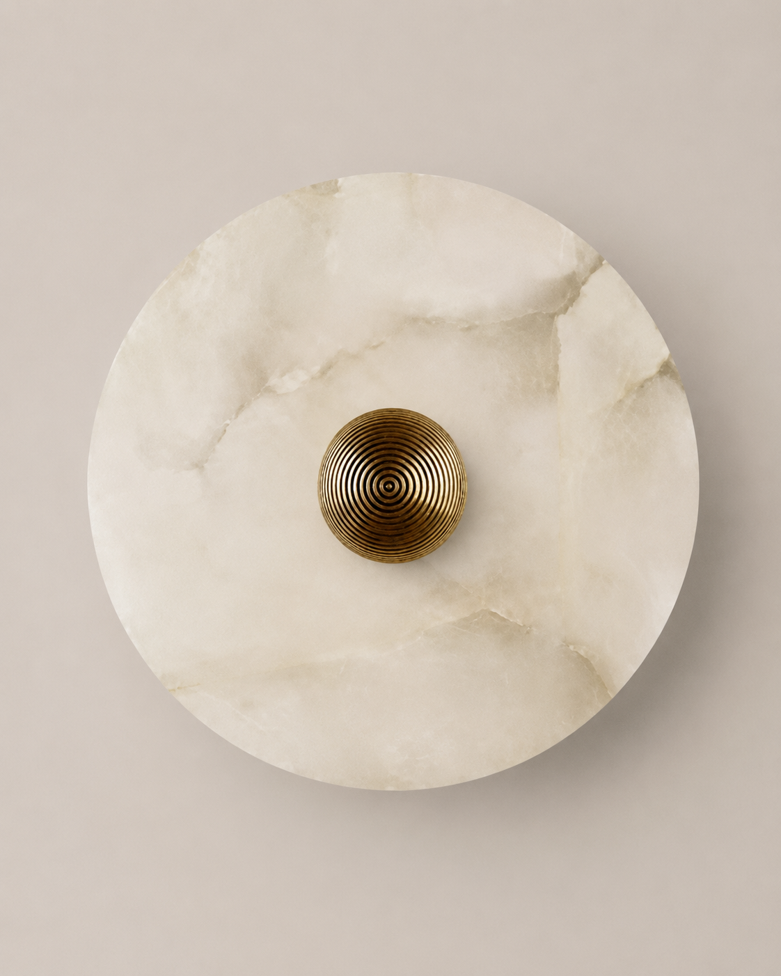 Selene | Round Marble Wall Sconce