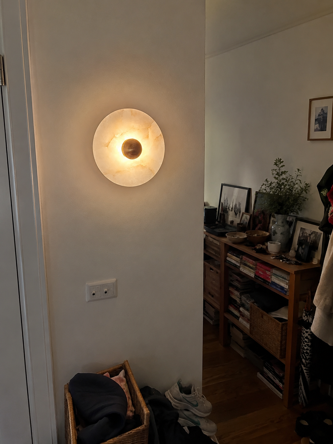 Selene | Round Marble Wall Sconce