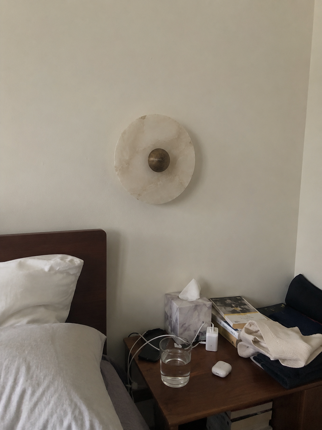 Selene | Round Marble Wall Sconce