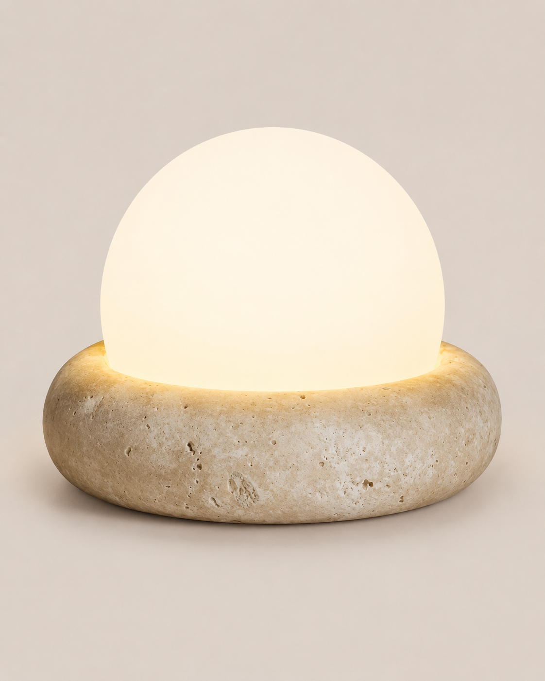 Pebble | Cordless Stone Dome Lamp