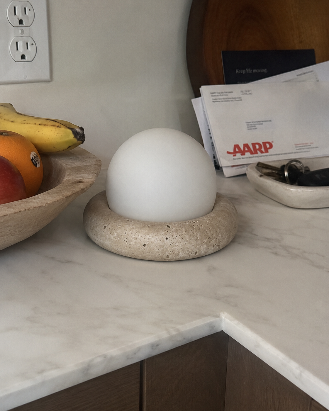 Pebble | Cordless Stone Dome Lamp