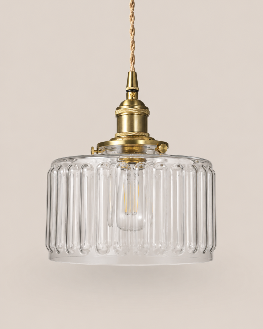 Emi | Fluted Glass Pendant Light