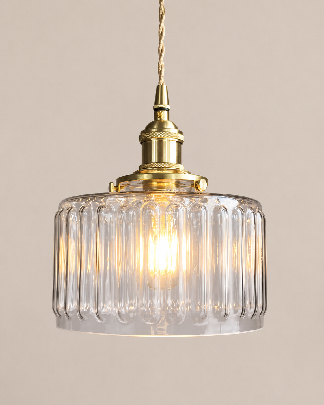 Emi | Fluted Glass Pendant Light