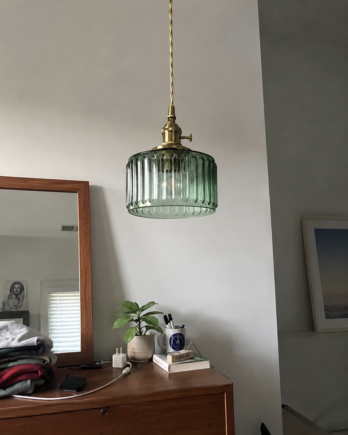 Emi | Fluted Glass Pendant Light