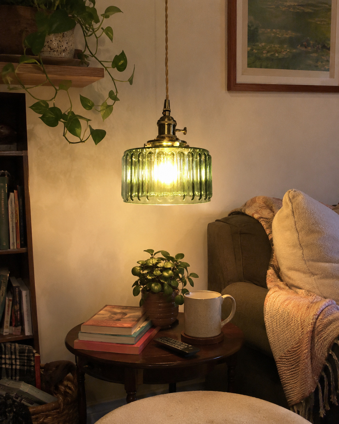 Emi | Fluted Glass Pendant Light