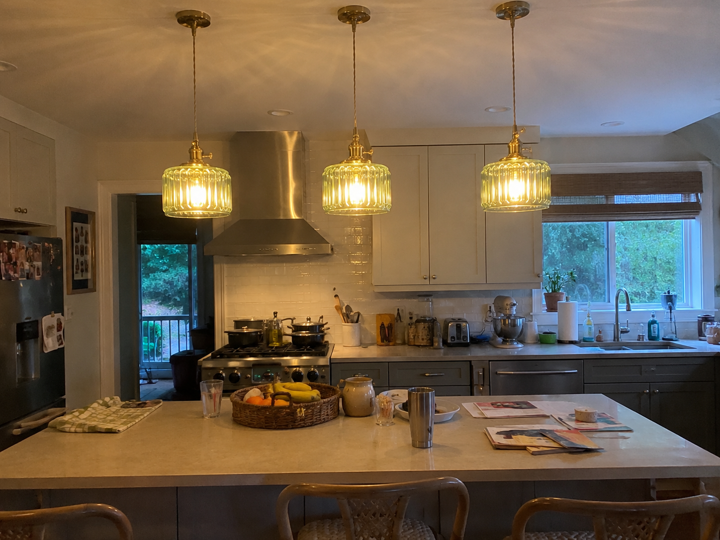 Emi | Fluted Glass Pendant Light