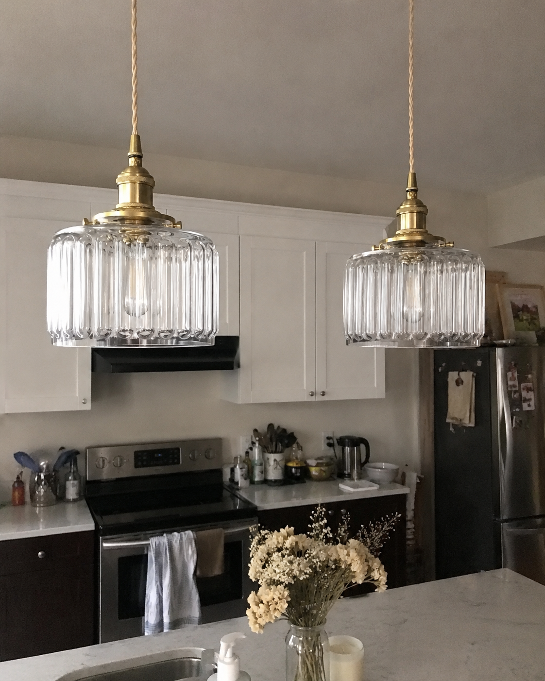 Emi | Fluted Glass Pendant Light