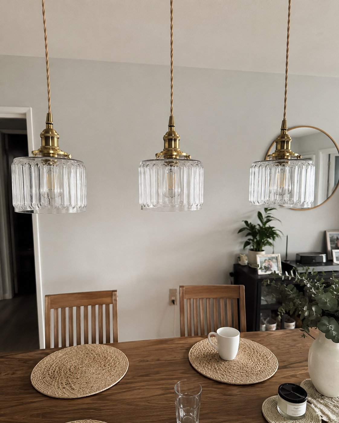 Emi | Fluted Glass Pendant Light