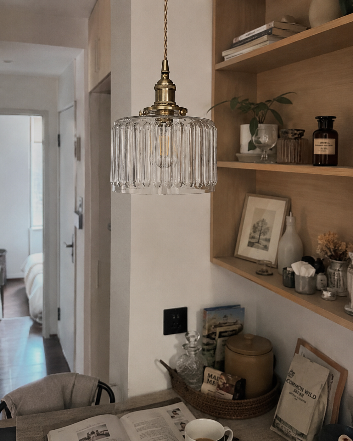 Emi | Fluted Glass Pendant Light
